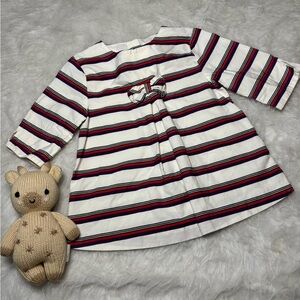 Janie and Jack Purple and Red Striped Dress